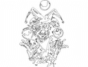 Jester Mask Vector Design for Laser Cutting DXF File