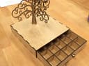 Jewelry Box with Decorative Tree Stand Laser Cut SVG File