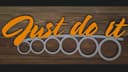 Archivo Vectorial de Letrero Motivacional Just Do It