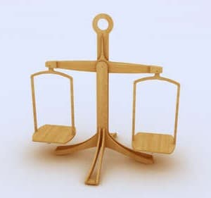 Justice Balance Scale 3D Puzzle Laser Cut Vector DXF File