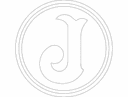 Juventus Logo Monogram Vector DXF for Laser Cutting