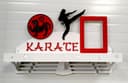 Karate Medal Hanger with Photo Frame Laser Cut Vector File