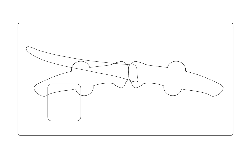 Kitchen Knife Holder Vector Design - Free DXF File