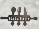 Archivo Vectorial de Letrero de Cocina con Rodillo para Láser