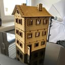 Laser Cut 3-Story Miniature House Vector File - DXF & SVG
