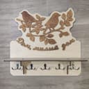 Laser Cut Birds on Branch Key Hanger and Shelf DXF Plan