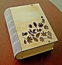 Caja Organizadora Estilo Libro con Bisagra Flexible Laser Cut