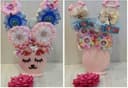 Laser Cut Bunny Hair Bow Holder Template CDR DXF SVG