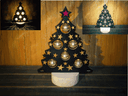 Laser Cut Christmas Tree Lamp with Star Top - DXF, SVG, CDR