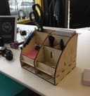 Archivo Vector Organizador de Escritorio Laser Cut