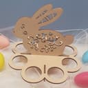 Laser Cut Easter Bunny Egg Holder Stand Vector File