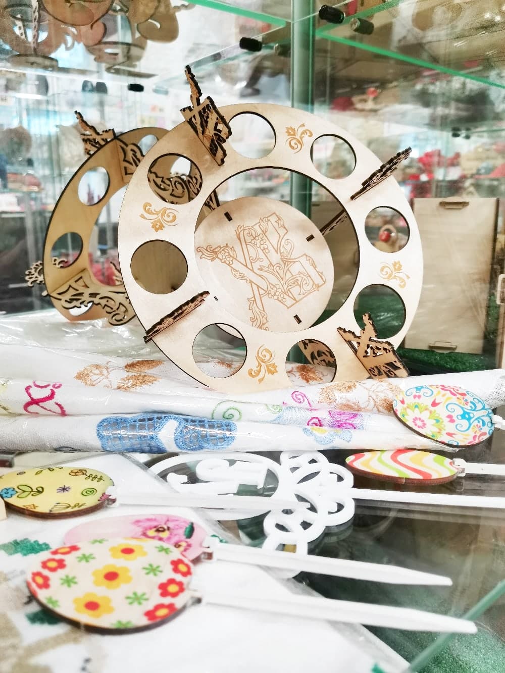 Laser Cut Easter Egg Display Stand Vector File