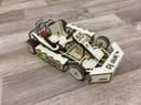 Laser Cut Go-Kart 3D Puzzle Vector Plan (CDR)