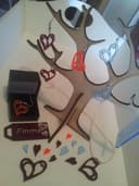 Árbol Expositor de Joyas y Dijes de Corazón - DXF