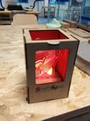 Archivo Vectorial DXF para Lámpara LED de Pez Koi Cortada a Láser
