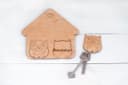 Laser Cut Owl House Key Holder and Keychain Vector DXF File