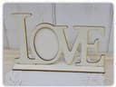 Laser Cut Standing Love Lettering Photo Frame DXF SVG Vector