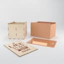 Caja de Vino Cortada a Láser con Frase - Archivo Vectorial para CNC