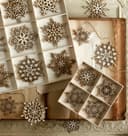 Laser Cut Wooden Snowflake Ornaments Set DXF SVG Vector Files