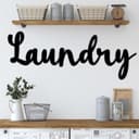Archivo Vectorial de Letrero de Pared Laundry para Corte Láser