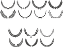 Laurel Wreath Vector Templates for Laser Cutting (DXF, CDR, SVG)