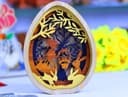 Layered Easter Egg Scene Laser Cut Vector File
