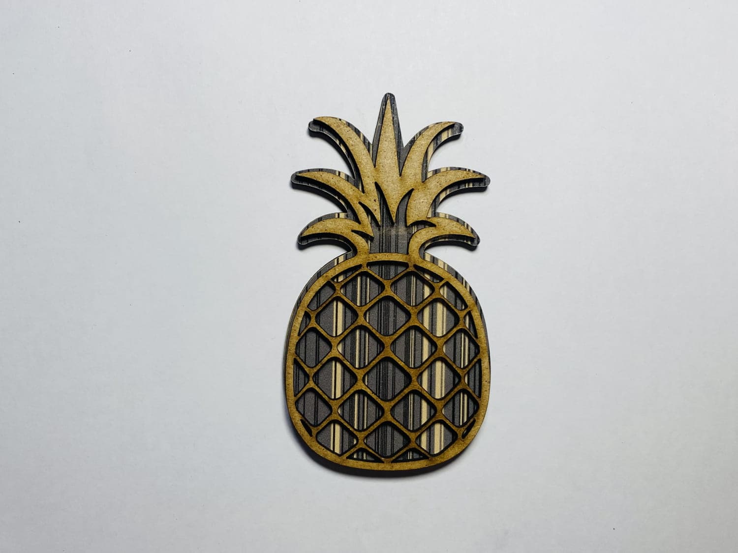 Archivo Vectorial de Piña en Capas para Corte Láser