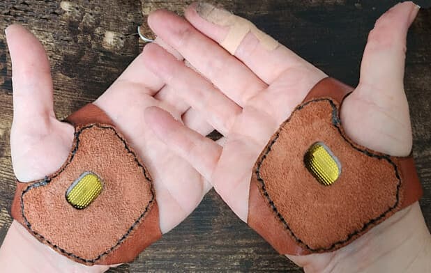 Leather Palm Thimble Protector SVG for Sewing - Laser Cut Pattern