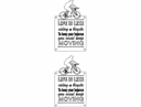 Arquivo DXF de Placa Decorativa Life Is Like Riding A Bicycle