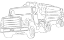 Logging Truck Vector Design for Laser Cutting DXF File