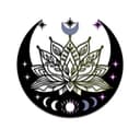Vector de Mandala Luna Loto para Corte Láser