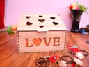 LOVE Heart Jewelry Box Laser Cut File SVG DXF