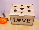 Love Heart Jewelry Box Laser Cut Vector File