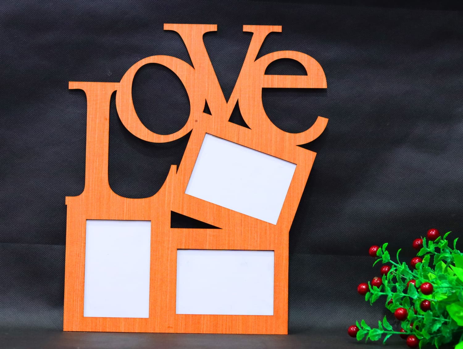 LOVE Photo Frame Wall Decor Laser Cut Vector File