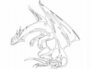 Archivo Vectorial de Silueta de Dragón Majestuoso para Corte Láser DXF