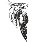 Majestic Eagle Portrait Vector File for Laser Cutting