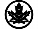 Maple Leaf Circle Vector Design for Laser Cutting DXF