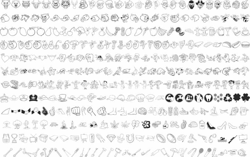 Massive Vector Icon Pack for Laser Cutting and CNC - Free DXF/CDR