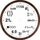 Archivo Vectorial de Reloj de Pared con Ecuaciones Matemáticas