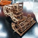 Rompecabezas 3D Cosechadora Mecánica Archivo Vectorial