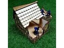 Archivo Vectorial Casa Medieval en Ruinas para Corte Láser (DXF)
