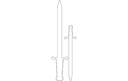 Diseño Vectorial de Espada y Daga Medieval Archivo DXF