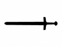 Espada Medieval Vector DXF para Corte Láser