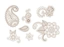 Coleção de Vetores de Ornamentos Florais Mehndi para Corte a Laser