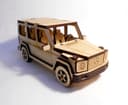 Plano Vectorial 3D Puzzle Mercedes G-Wagon para Corte Láser