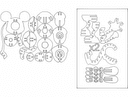 Arquivo Vetorial DXF de Quebra-Cabeça 3D Mickey Mouse