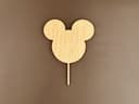 Mickey Mouse Silhouette Cake Topper Laser Cut Vector File