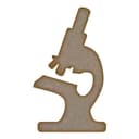 Diseño Vectorial de Silueta de Microscopio para Corte Láser DXF