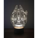 Arquivo Vetorial de Luminária 3D Millennium Falcon para Corte a Laser
