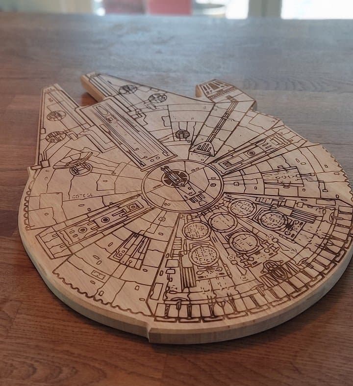 Millennium Falcon Star Wars Laser Cut Vector SVG File